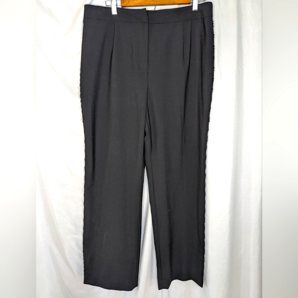 Valerie Separates Black Trousers with Embellished Sides, 14